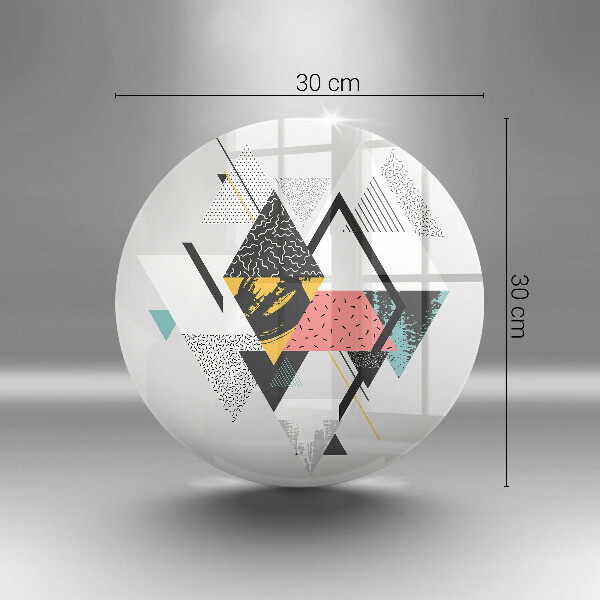 De vidrio templado Triángulos abstractos