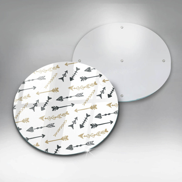 De vidrio templado Patrón de flechas boho