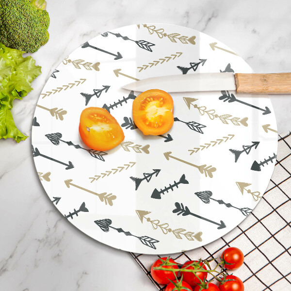 De vidrio templado Patrón de flechas boho