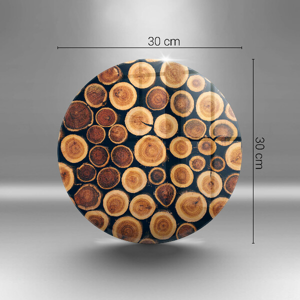 De vidrio templado Tocones de árboles de madera