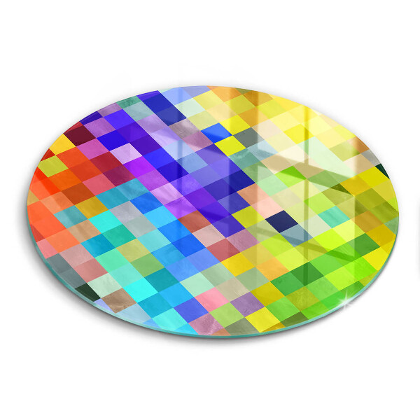 De vidrio templado Cuadrados de píxeles de colores