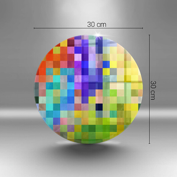 De vidrio templado Cuadrados de píxeles de colores