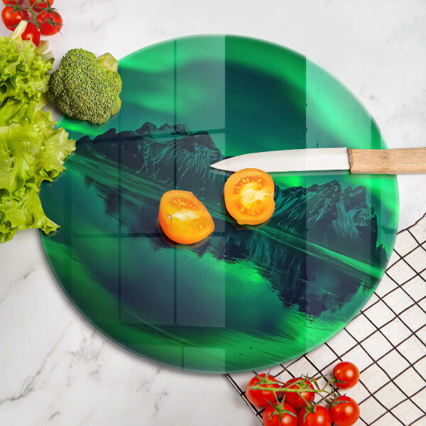 De vidrio templado Paisaje de la aurora boreal