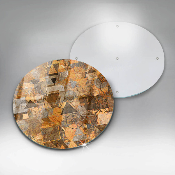 De vidrio templado Patrones sin fisuras de figuras geométricas