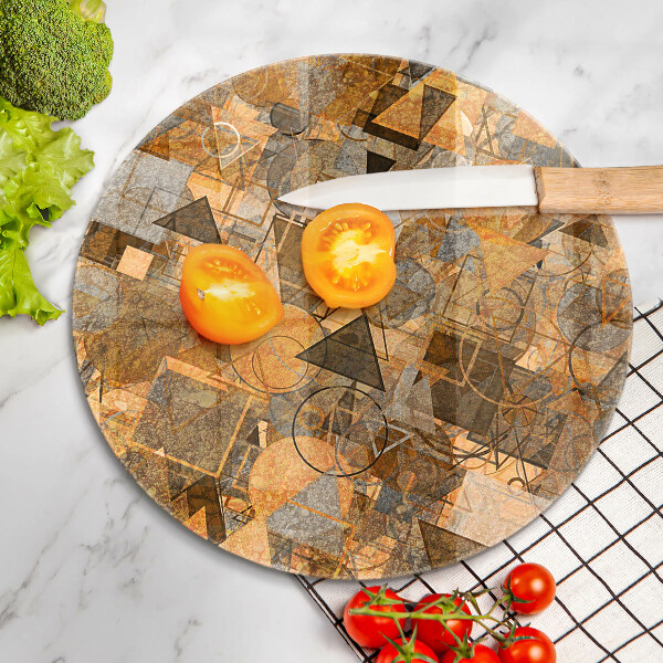 De vidrio templado Patrones sin fisuras de figuras geométricas