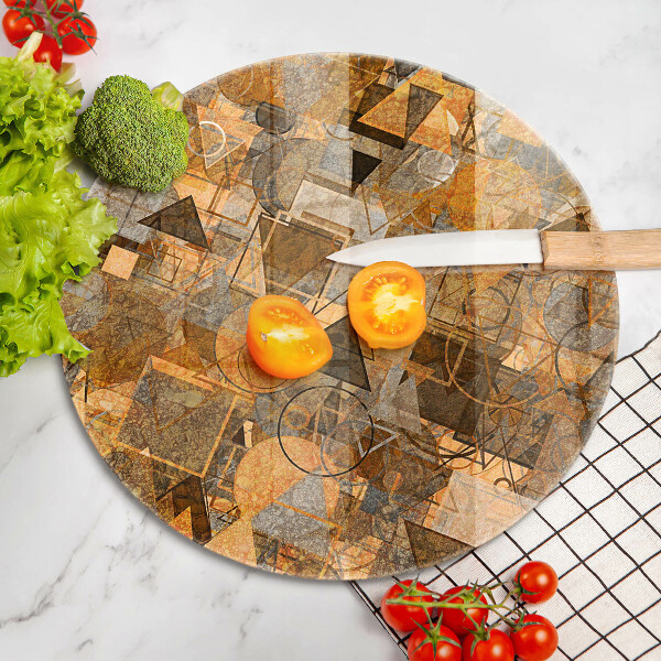 De vidrio templado Patrones sin fisuras de figuras geométricas