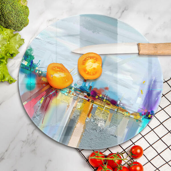 De vidrio templado Abstracción pintada