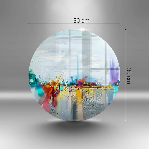 De vidrio templado Abstracción pintada