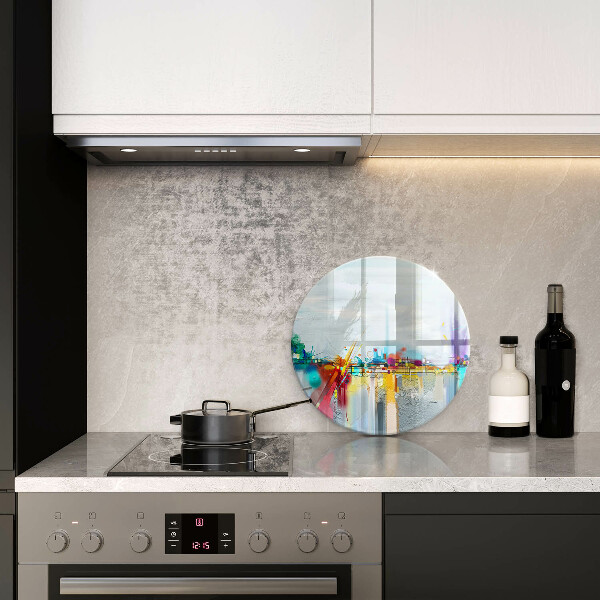 De vidrio templado Abstracción pintada