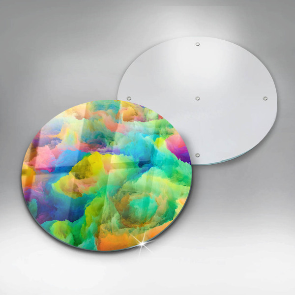 De vidrio templado Abstracción colorida