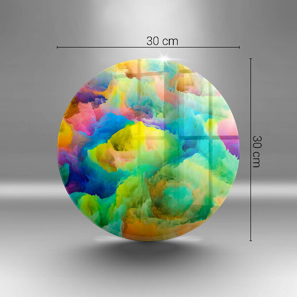 De vidrio templado Abstracción colorida