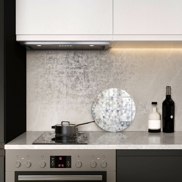 De vidrio templado Patrón de triángulos