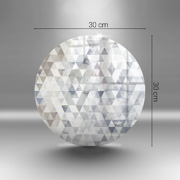 De vidrio templado Patrón de triángulos