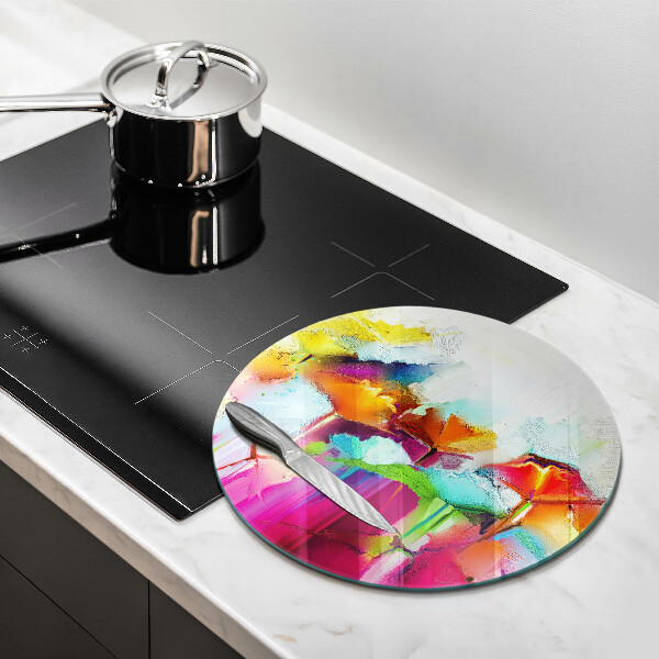 De vidrio templado Flores pintadas