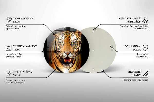 De vidrio templado Tigre animal salvaje