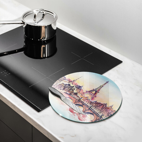 De vidrio templado Paisaje de la torre eiffel de parís