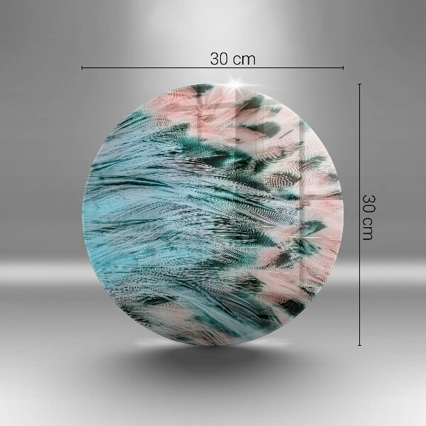 De vidrio templado Plumas de pájaro boho