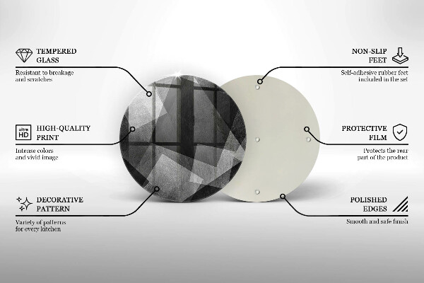De vidrio templado Abstracción geométrica