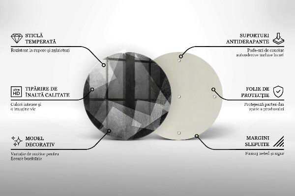 De vidrio templado Abstracción geométrica