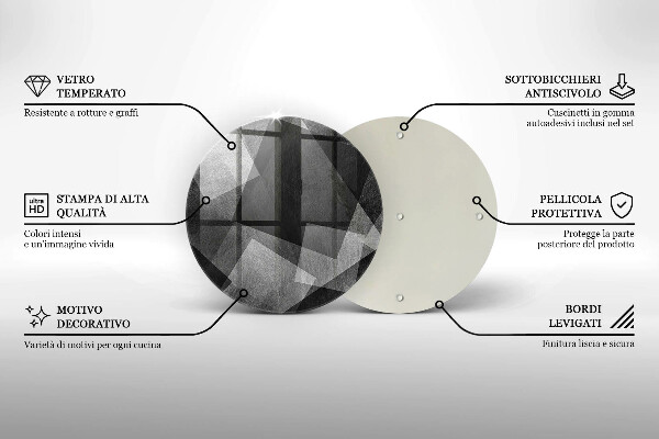 De vidrio templado Abstracción geométrica