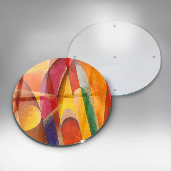 De vidrio templado Abstracción colorida