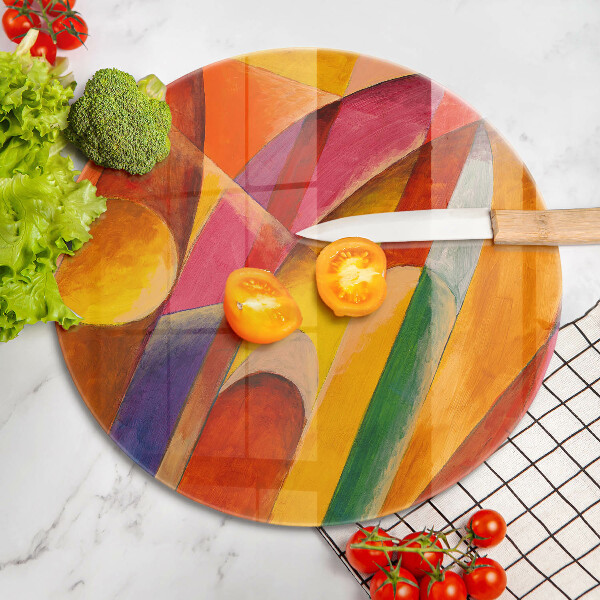 De vidrio templado Abstracción colorida