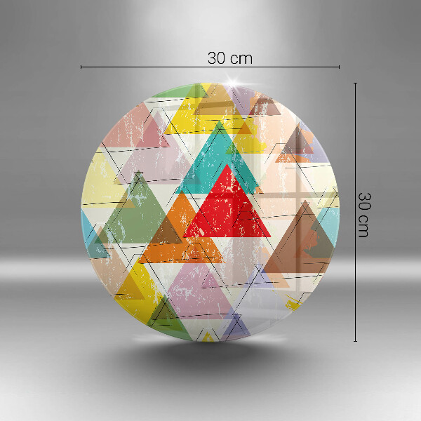 De vidrio templado Triángulos pintados