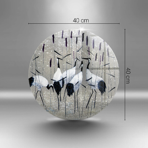 De vidrio templado Grullas japonesas