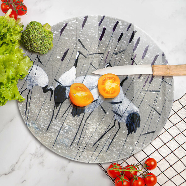 De vidrio templado Grullas japonesas