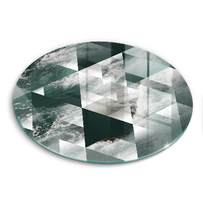 De vidrio templado Triángulos y agua