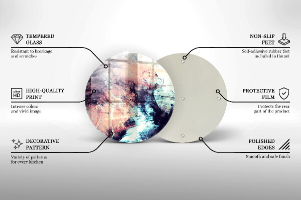 De vidrio templado Abstracción pintada