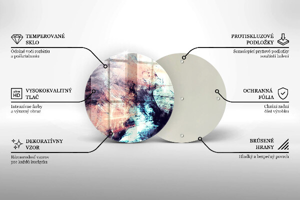 De vidrio templado Abstracción pintada