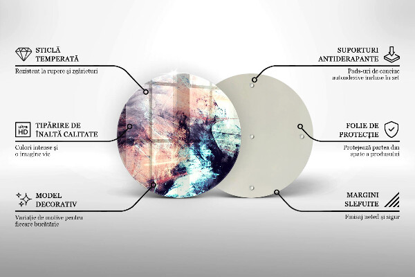 De vidrio templado Abstracción pintada