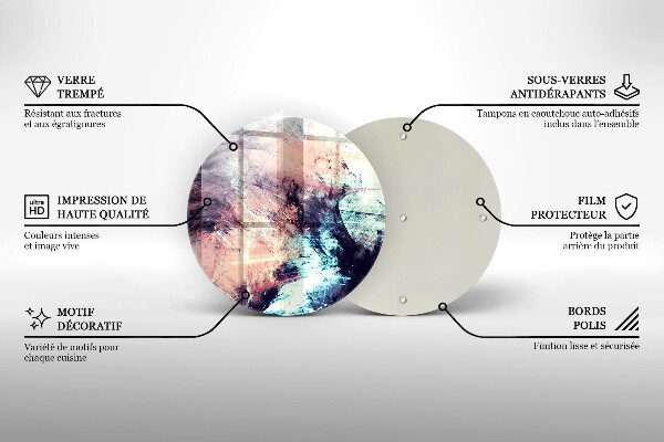 De vidrio templado Abstracción pintada