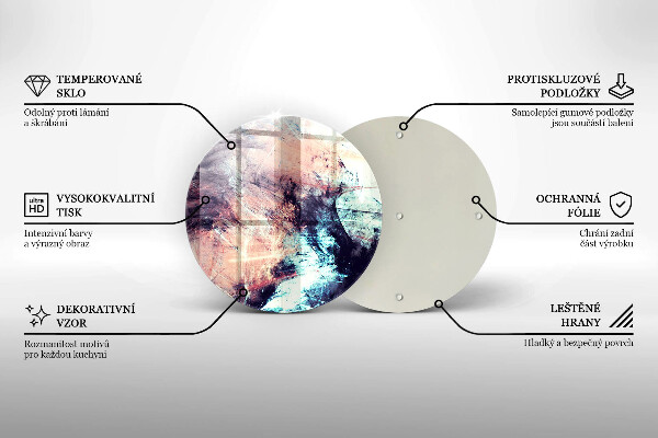 De vidrio templado Abstracción pintada