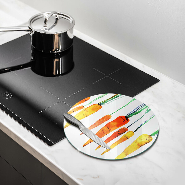 De vidrio templado Ilustración de zanahoria