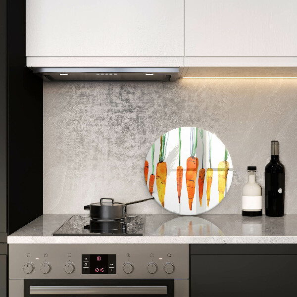 De vidrio templado Ilustración de zanahoria