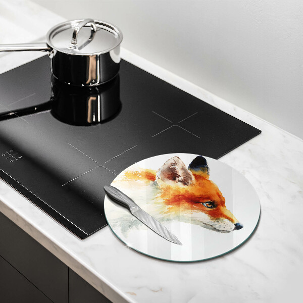 De vidrio templado Zorro pintado