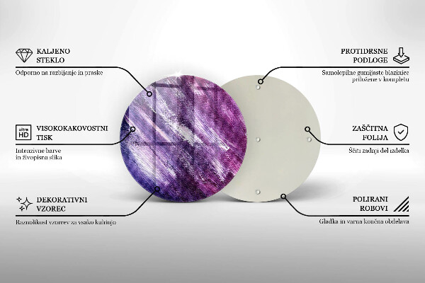 De vidrio templado Abstracción de pintura