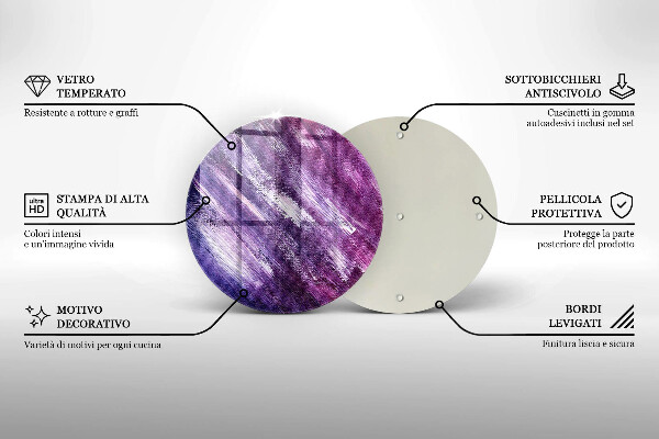 De vidrio templado Abstracción de pintura