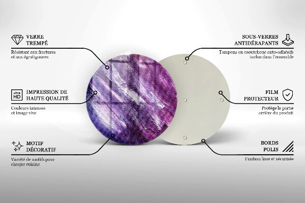 De vidrio templado Abstracción de pintura