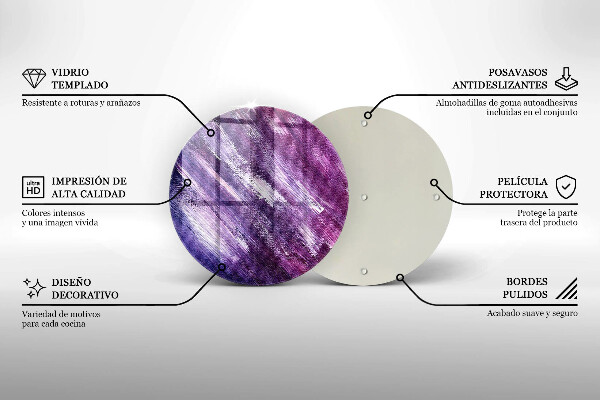 De vidrio templado Abstracción de pintura