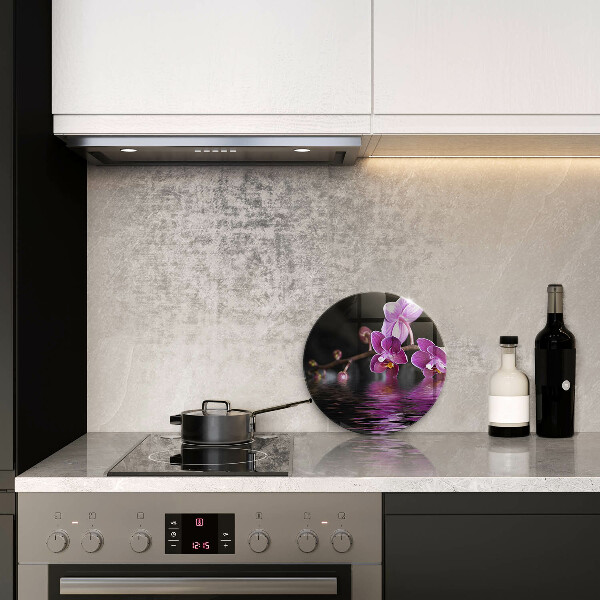 De vidrio templado Agua zen de orquídeas