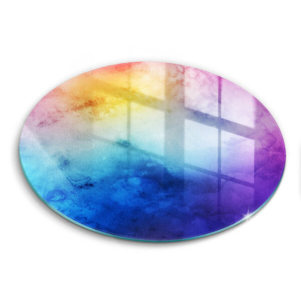 De vidrio templado Salpicaduras de acuarela del arco iris