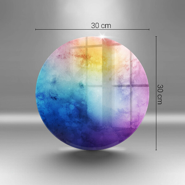 De vidrio templado Salpicaduras de acuarela del arco iris