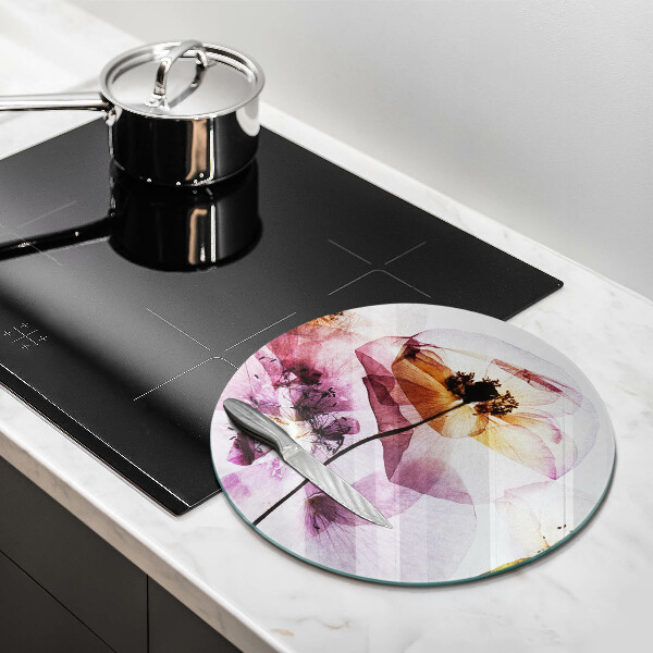 De vidrio templado Flores delicadas