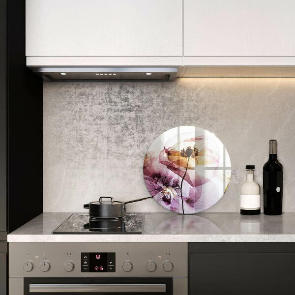 De vidrio templado Flores delicadas