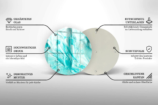 De vidrio templado Pinturas de abstraccion