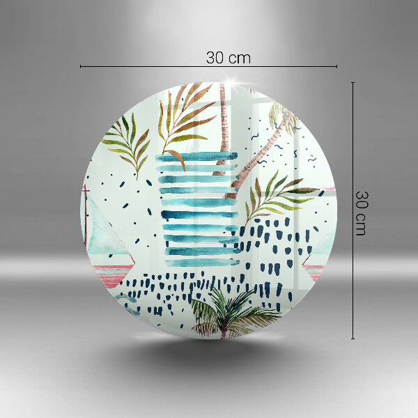 De vidrio templado Ilustraciones de vacaciones