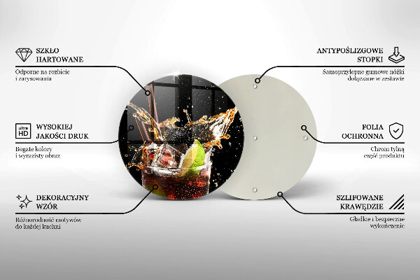 De vidrio templado Beber con hielo